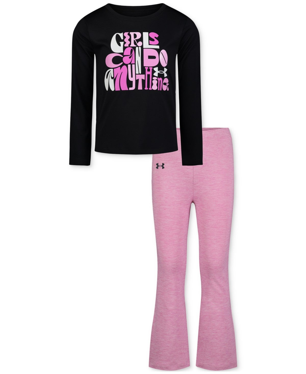 Under Armour Girls T-Shirt & Yoga Pants Set, Size 5US