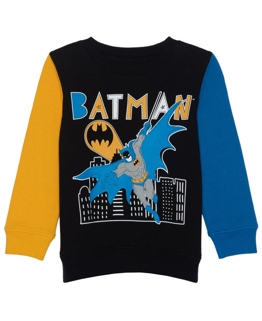 Batman Fleece Sweatshirt for Toddler Boys 2T- Black