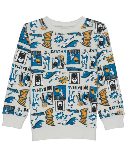 Batman Fleece Sweatshirt for Toddler Boys size 2- Grey