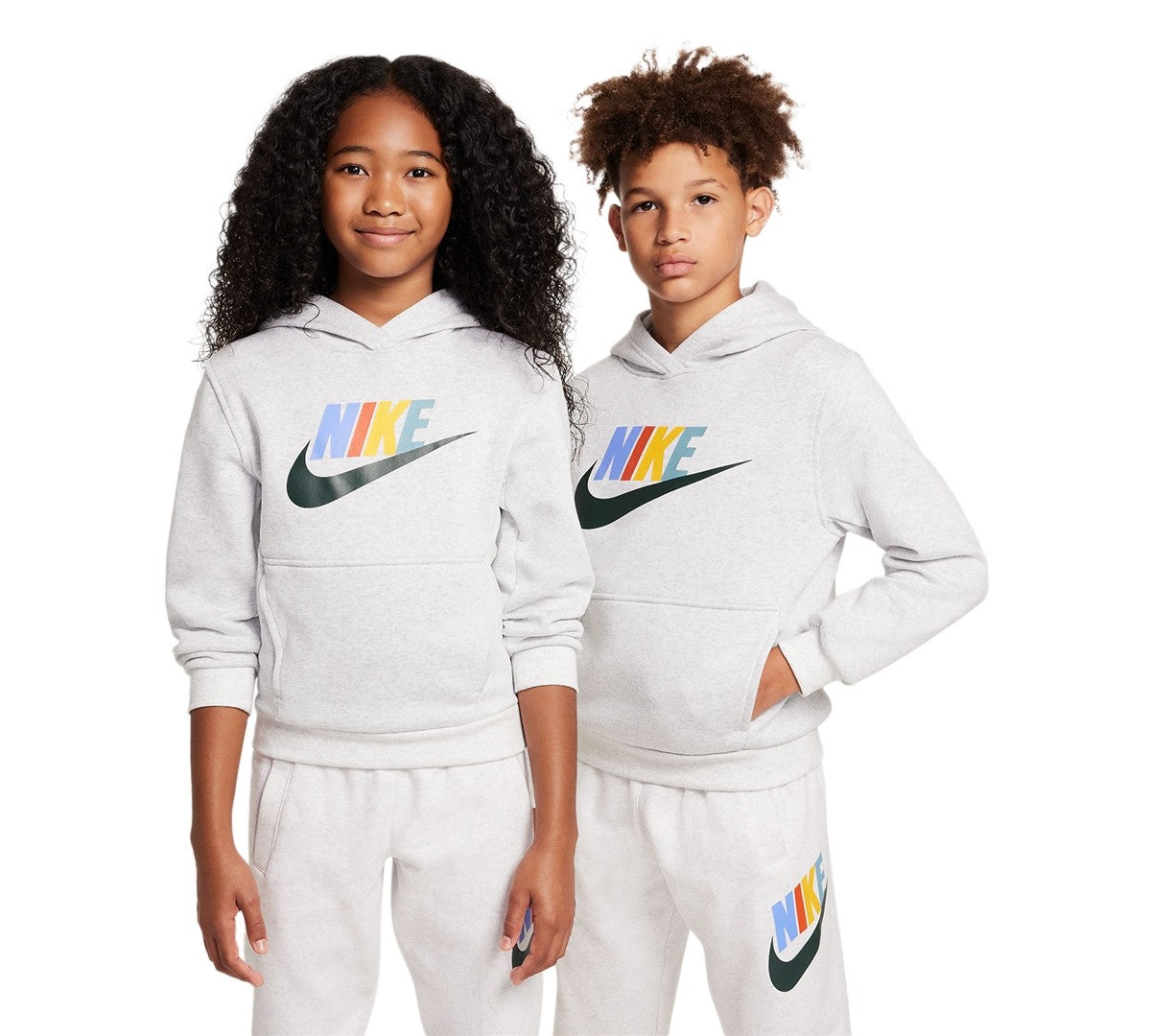 Nike Kids' Sportswear Club Fleece Hoodie L Birch Heather boys