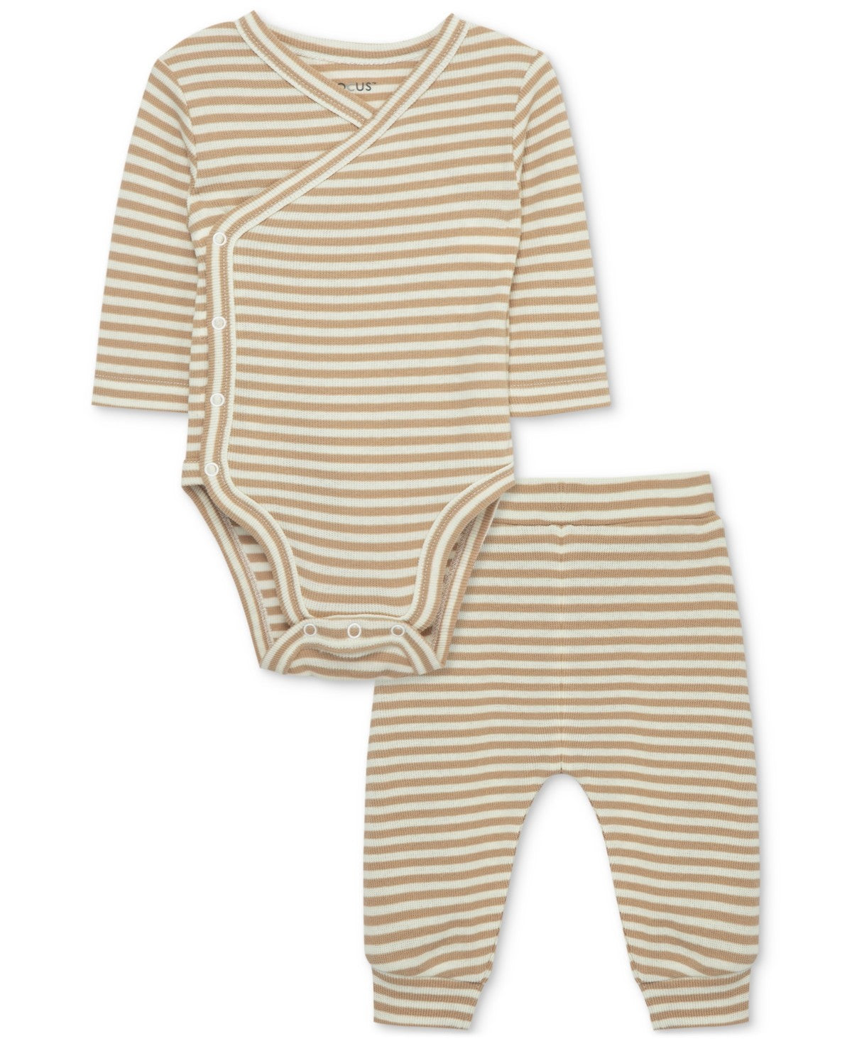 Focus Kids Baby Striped Bodysuit & Pants Set, 24 Months  - Boy