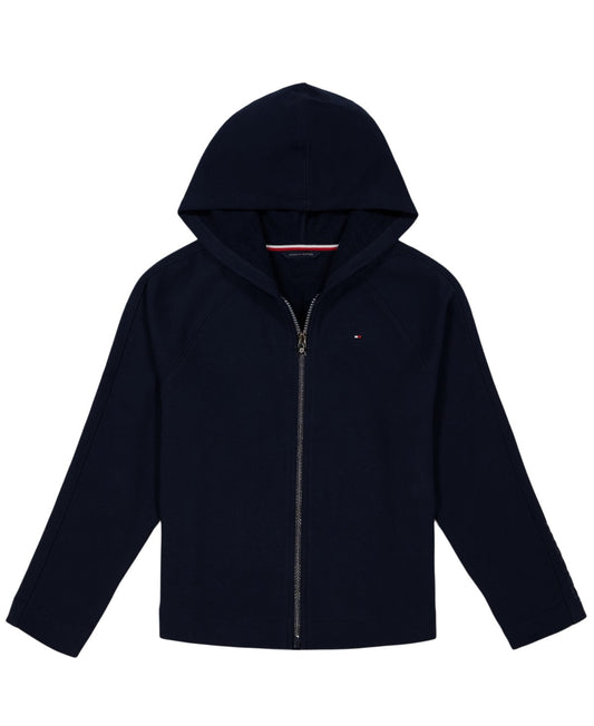 Tommy Hilfiger Big Girls Boxy Hoodie Navy, Size M