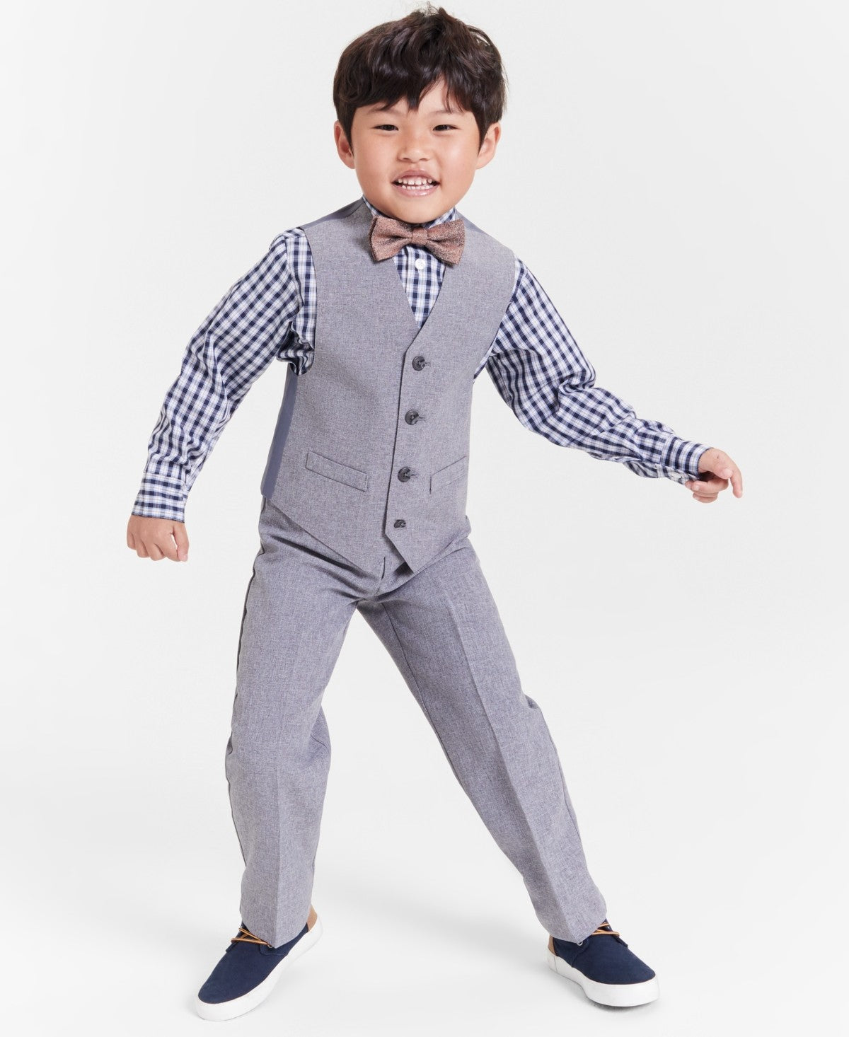 Nautica Boys Size 4 Light Grey Vest Set
