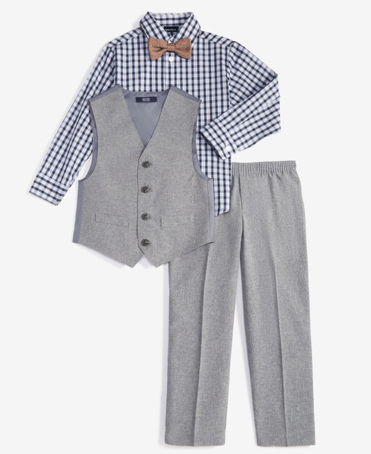 Nautica Boys Size 4 Light Grey Vest Set