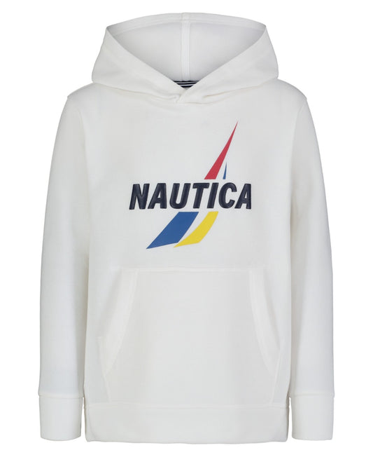 Nautica Class Split Pullover Hoodie, Marshmallow - Size M boys