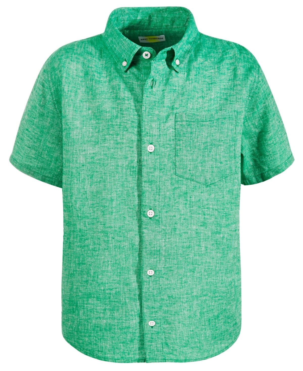 Epic Threads Boys Heathered Shirt XL Jewel Green