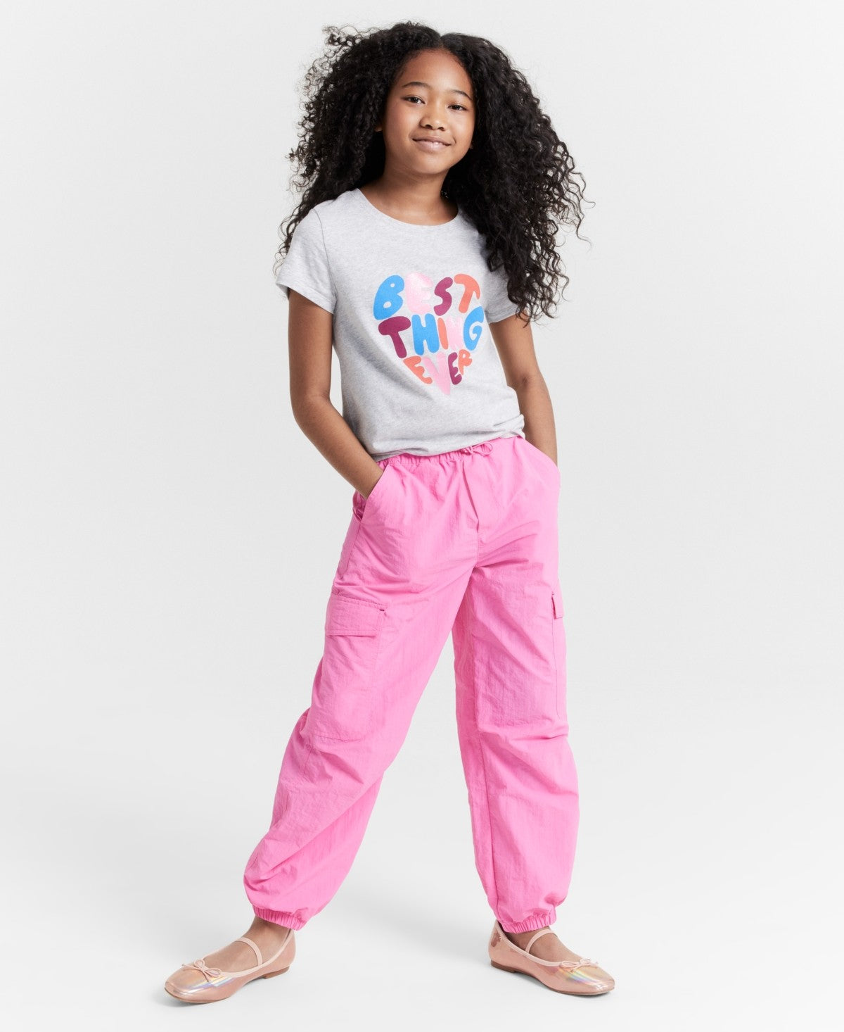 Epic Threads Girls Cargo Pants S - Pop Pink