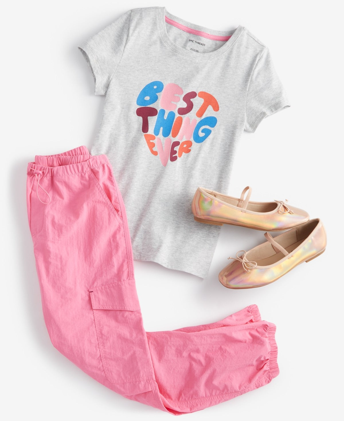 Epic Threads Girls Cargo Pants S - Pop Pink
