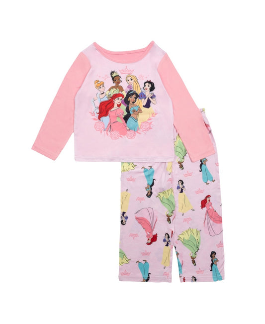 Disney Princess Toddler Pajama Set Pink Size 2T - Girls