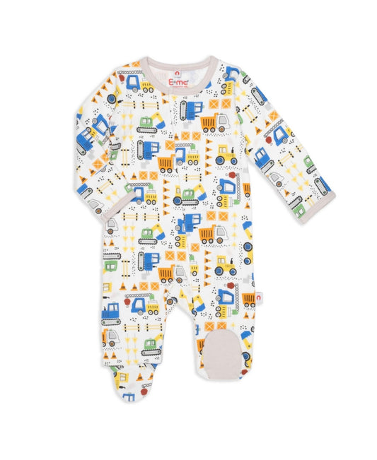 Easy Magnetic Close Baby Boys Footed Coverall 3-6 Months