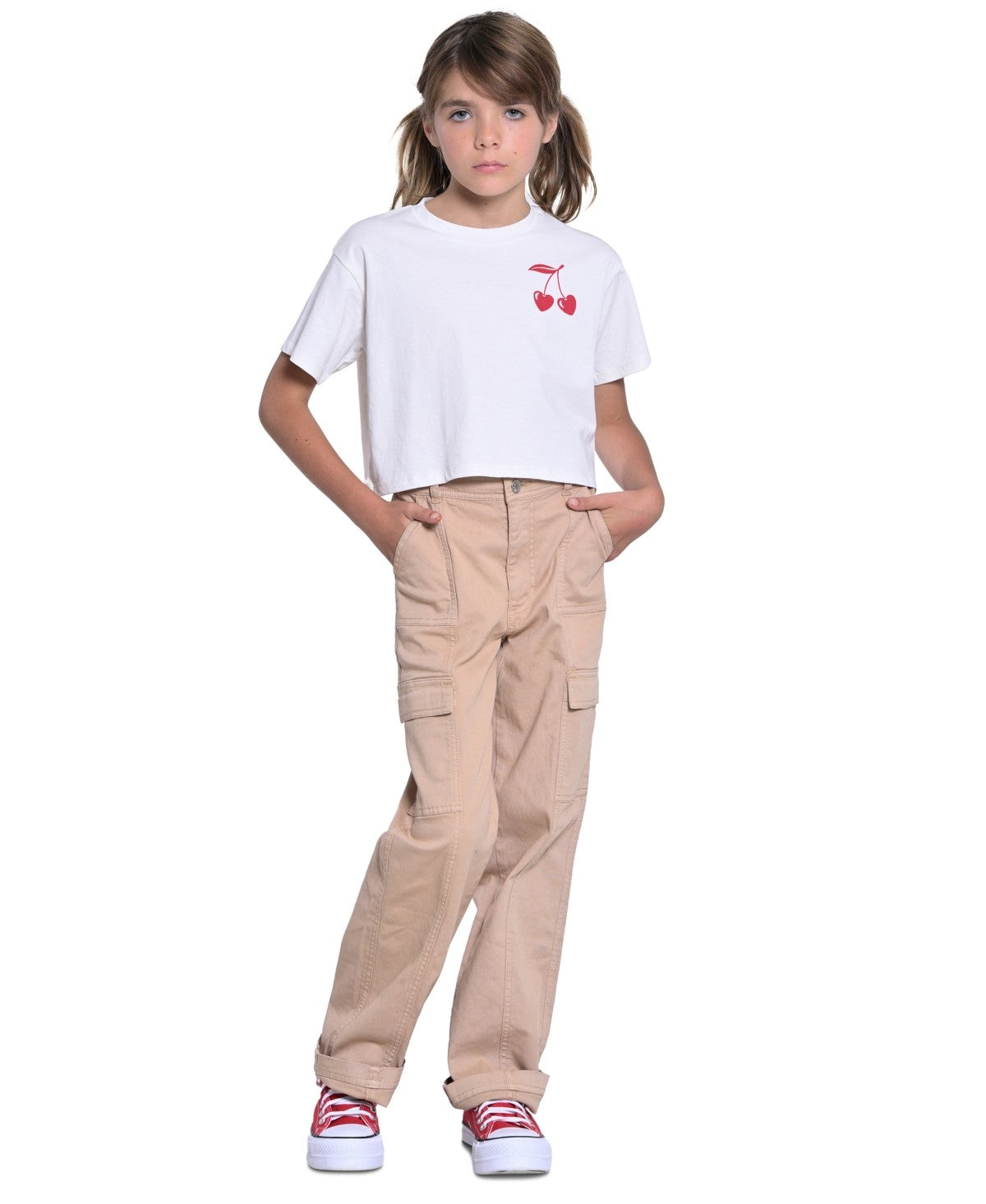 With Jules Big Girls Straight-Leg Cargo Pants L (12/14)