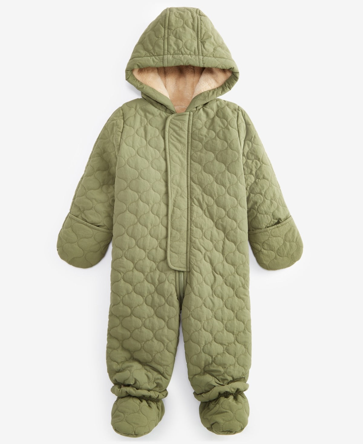 First Impressions Hooded Quilted Snowsuit 24 Months - Aged Pine Boy
