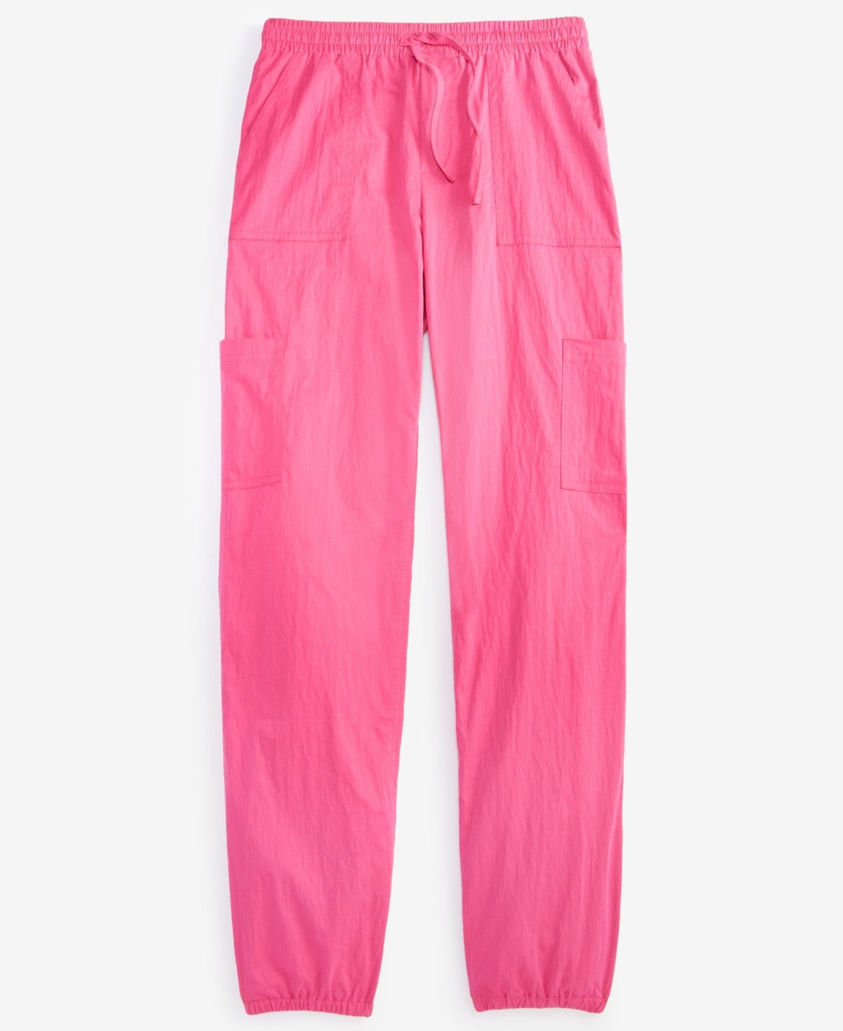 With Jules Girls Twill Cargo Jogger Pants - Bright Pink M