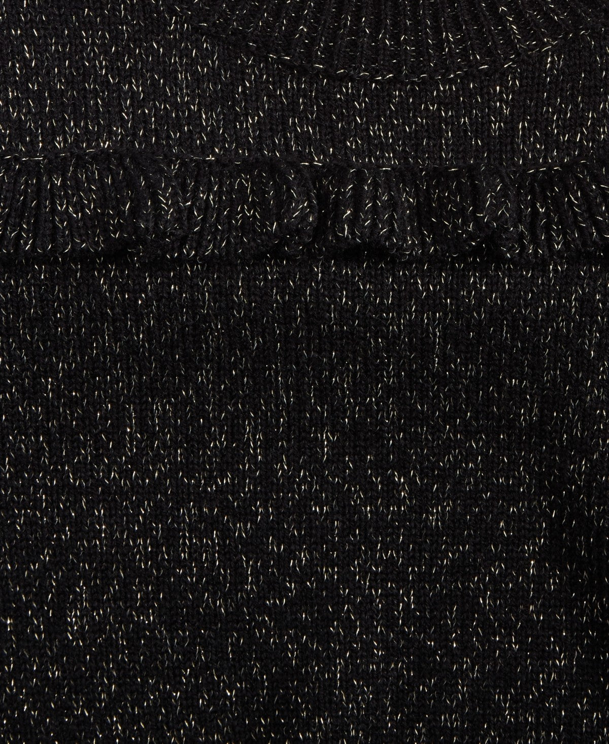 Epic Threads Toddler Girls Metallic Ruffled Sweater 4T- Black