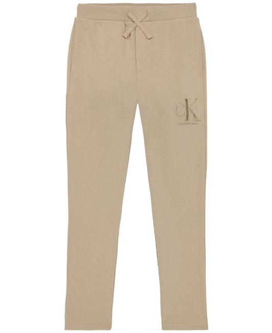 Calvin Klein Boys Luxe Fleece Jogger M (Greige