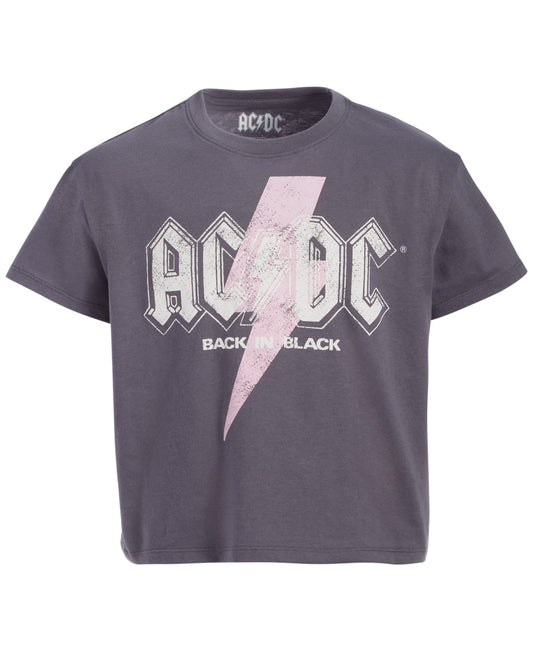 Grayson Threads Black AC/DC Graphic T-Shirt, Big Girls, Size S