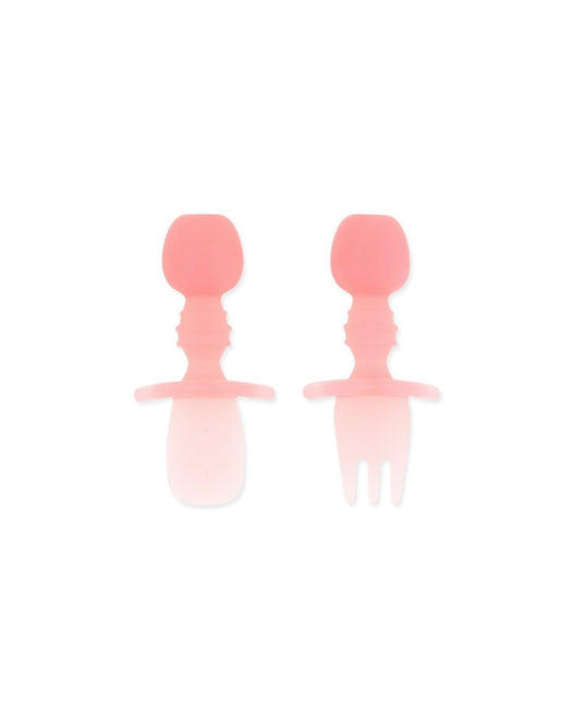 Bumkins Silicone Chewtensils, Pink