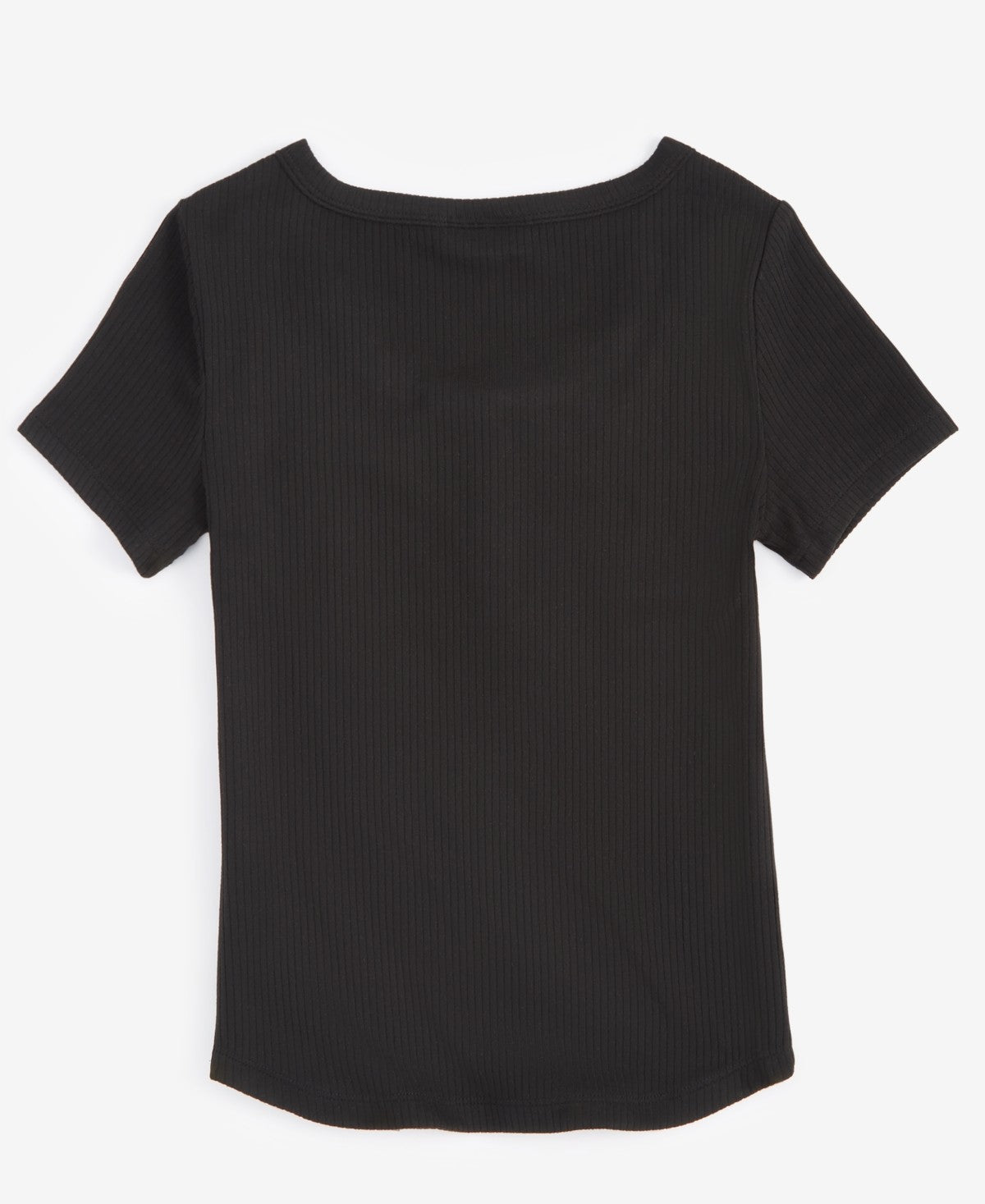 Epic Threads Girls Short-Sleeve Ribbed Henley Top, M