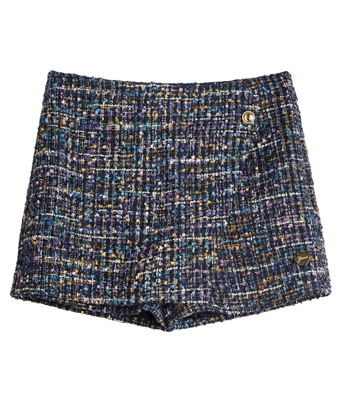 Guess Tweed Mini Skort for Big Girls, Blue, Size 16
