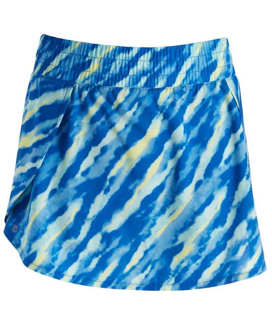 ID Ideology Big Girls Tie-Dyed Flounce Skort - Deep Cobalt
