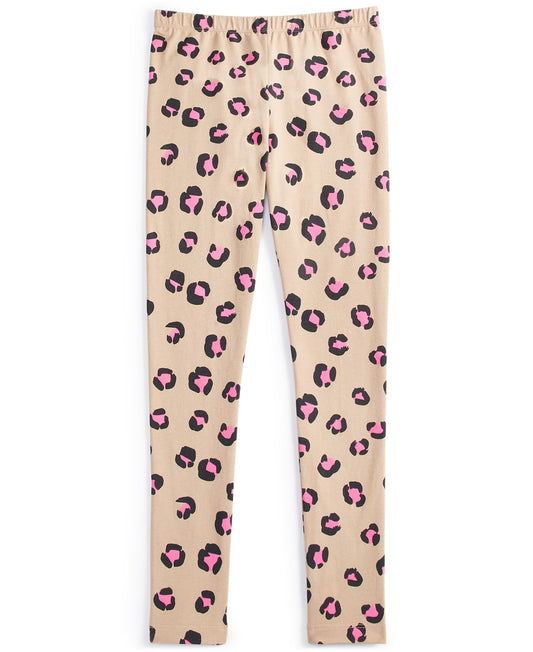 Epic Threads Girls Pop Leopard-Print Leggings - Travertine Tile