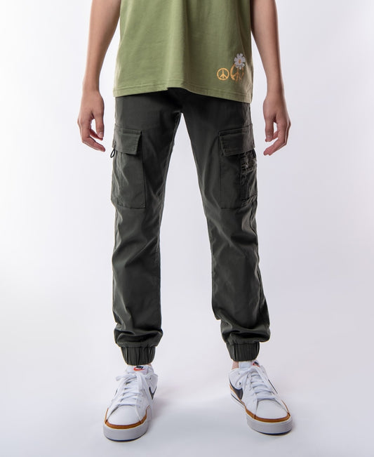 Ring Of Fire Timmy Jogger XL with Cargo Pockets - Olive Boy