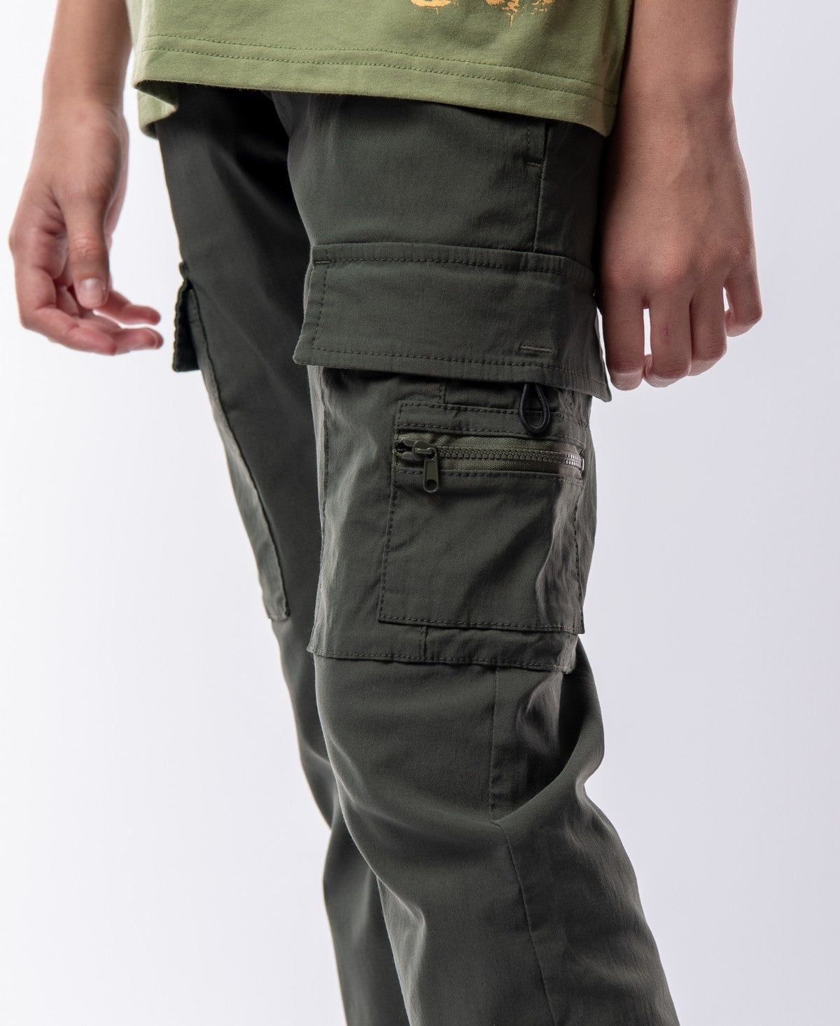 Ring Of Fire Timmy Jogger XL with Cargo Pockets - Olive Boy