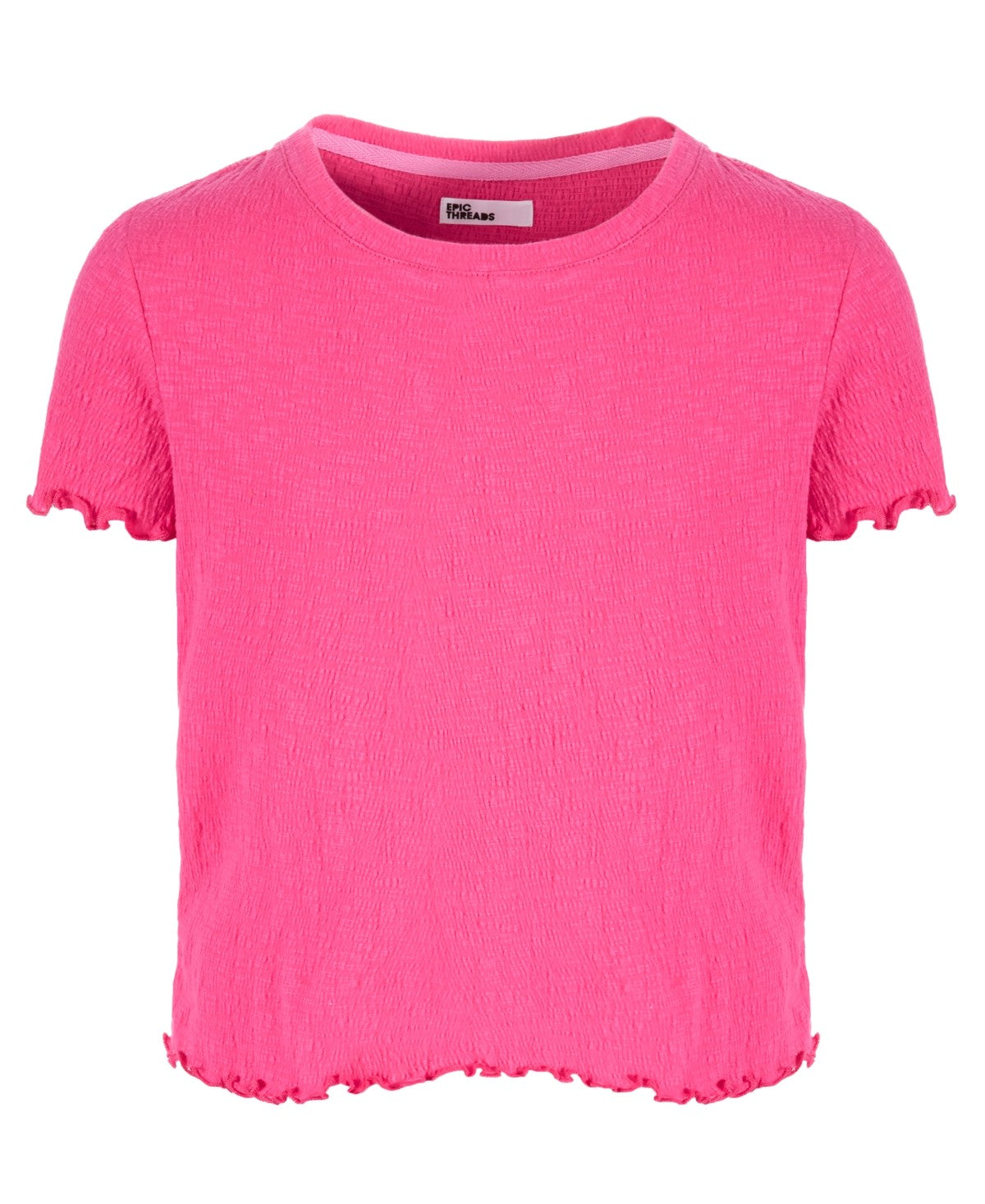 Epic Threads Textured T-Shirt XL Pink 
Girl