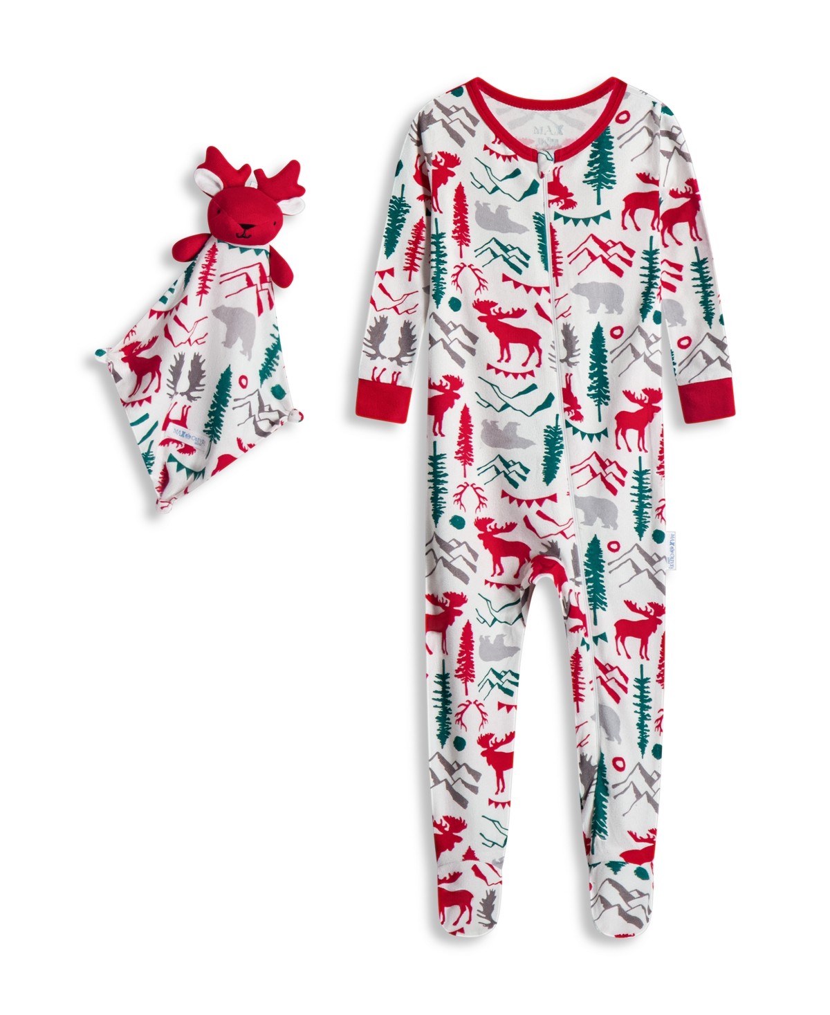 Max & Olivia Baby Boys 2-Piece Pajama Set, 18 Months