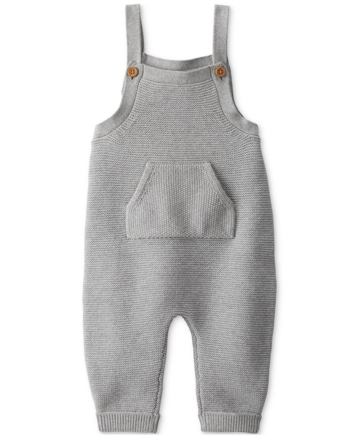 Baby Little Planet by Carter's Organic Cotton Sweater Knit Overalls, Boy's, Size: 9 Months, Light Gray