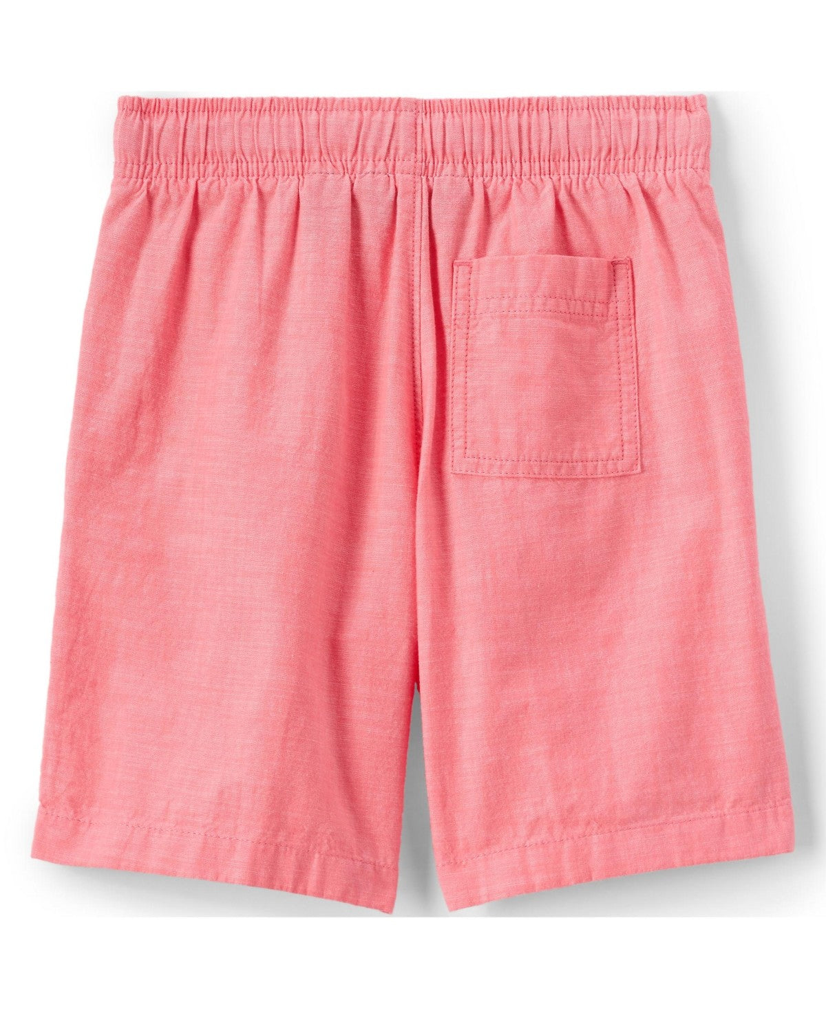 Lands' End Boys' Chambray Shorts, Size L (10/12), Washed Pink