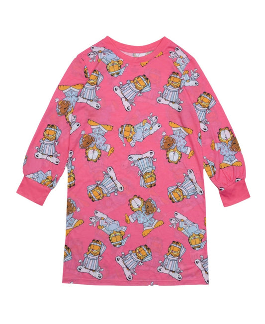 Garfield Long Sleeve Pajama for Little Girls, Size 4