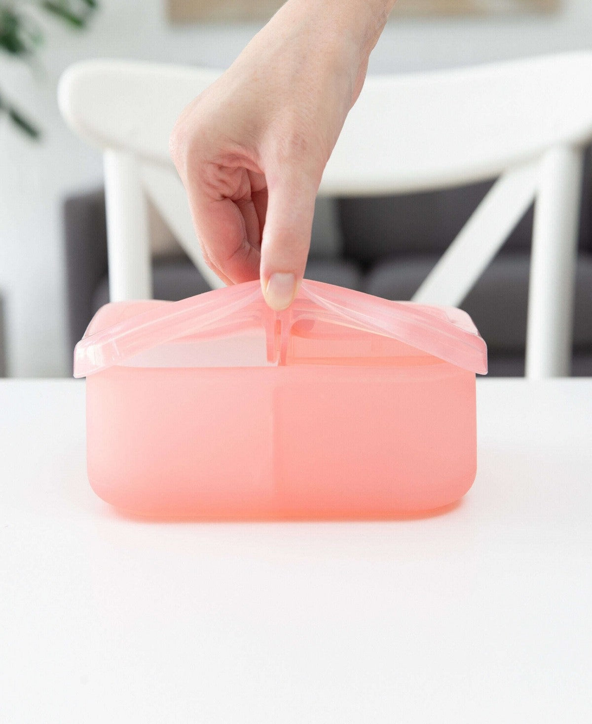 Bumkins Silicone Bento Box - Pink