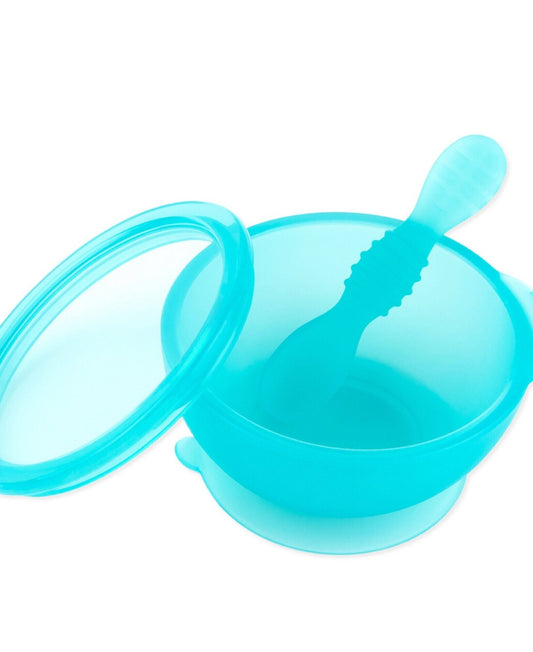 Bumkins Silicone First Feeder Set - Blue