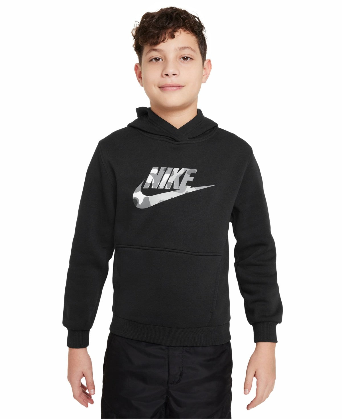 Nike Sportswear Club Fleece Hoodie - Black, Size S boys