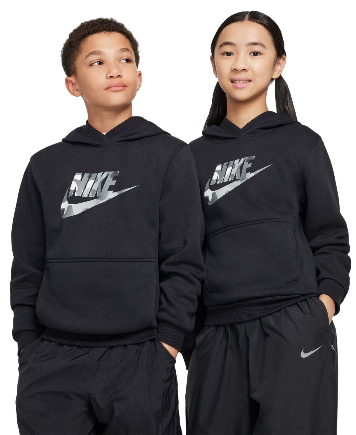 Nike Sportswear Club Fleece Hoodie - Black, Size S boys