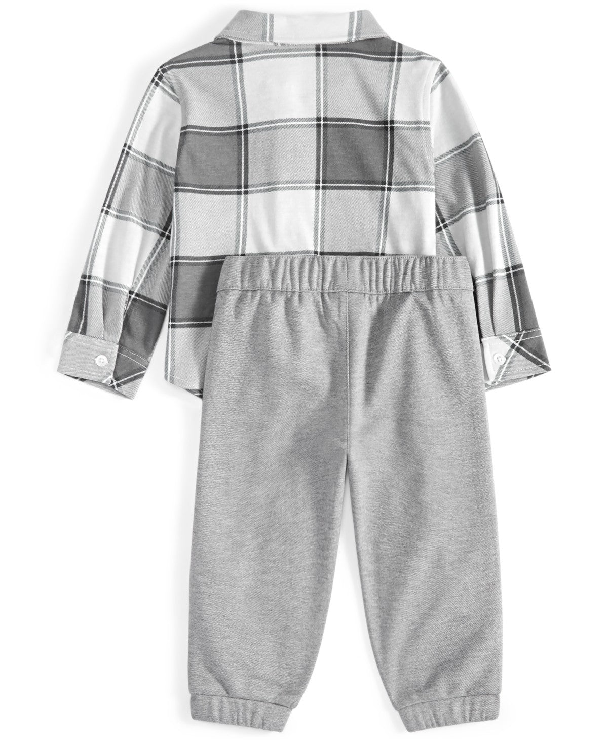 First Impressions Nordic Plaid Shirt & Pants Set, 18 Months Boy