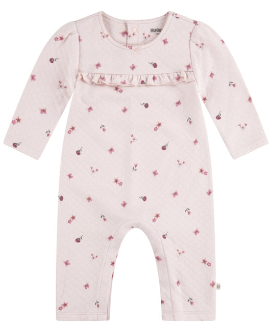 Huggies Lotus Quilted Coverall and Headband Set - 3M girl
