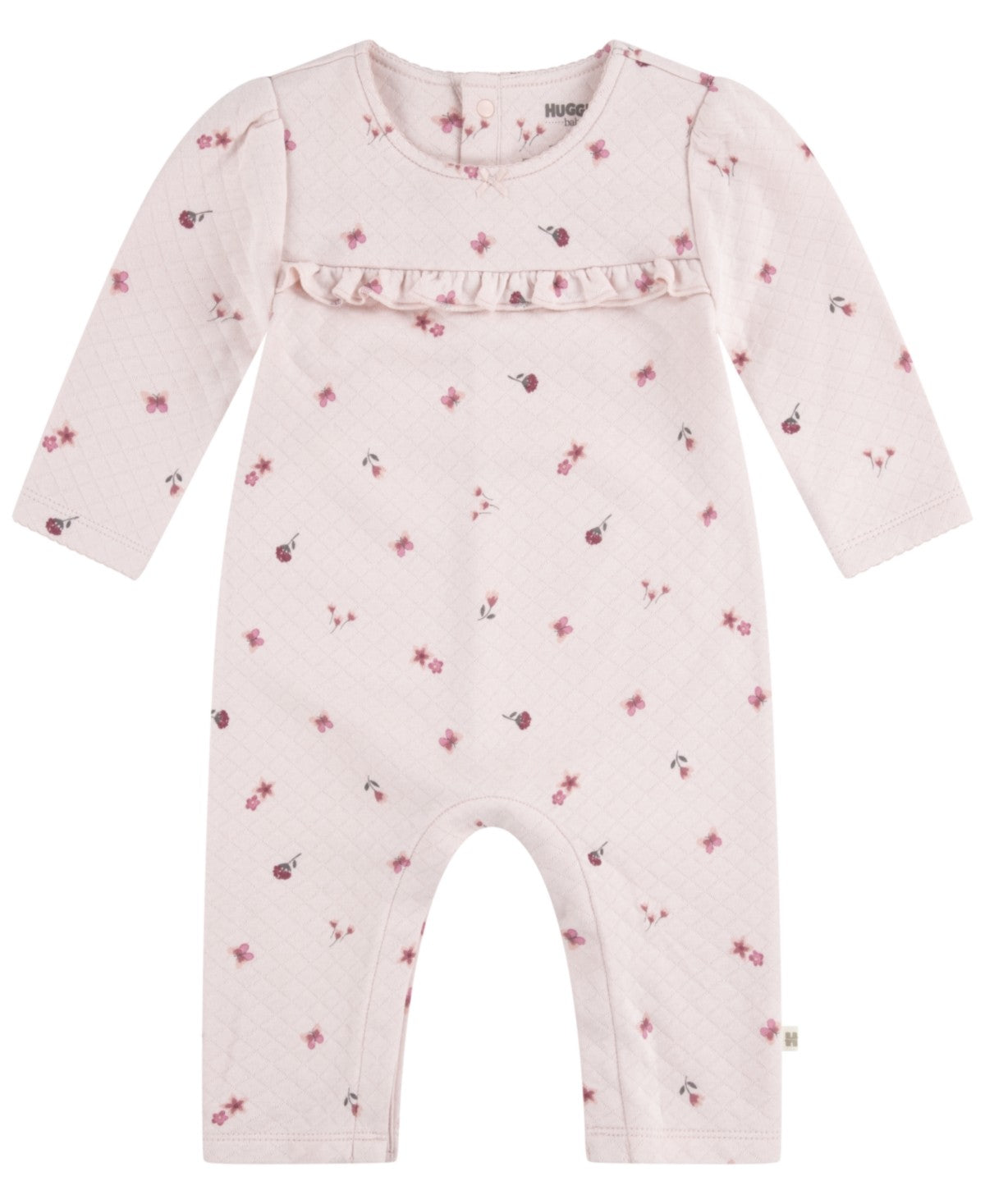 Huggies Lotus Quilted Coverall and Headband Set - 3M girl