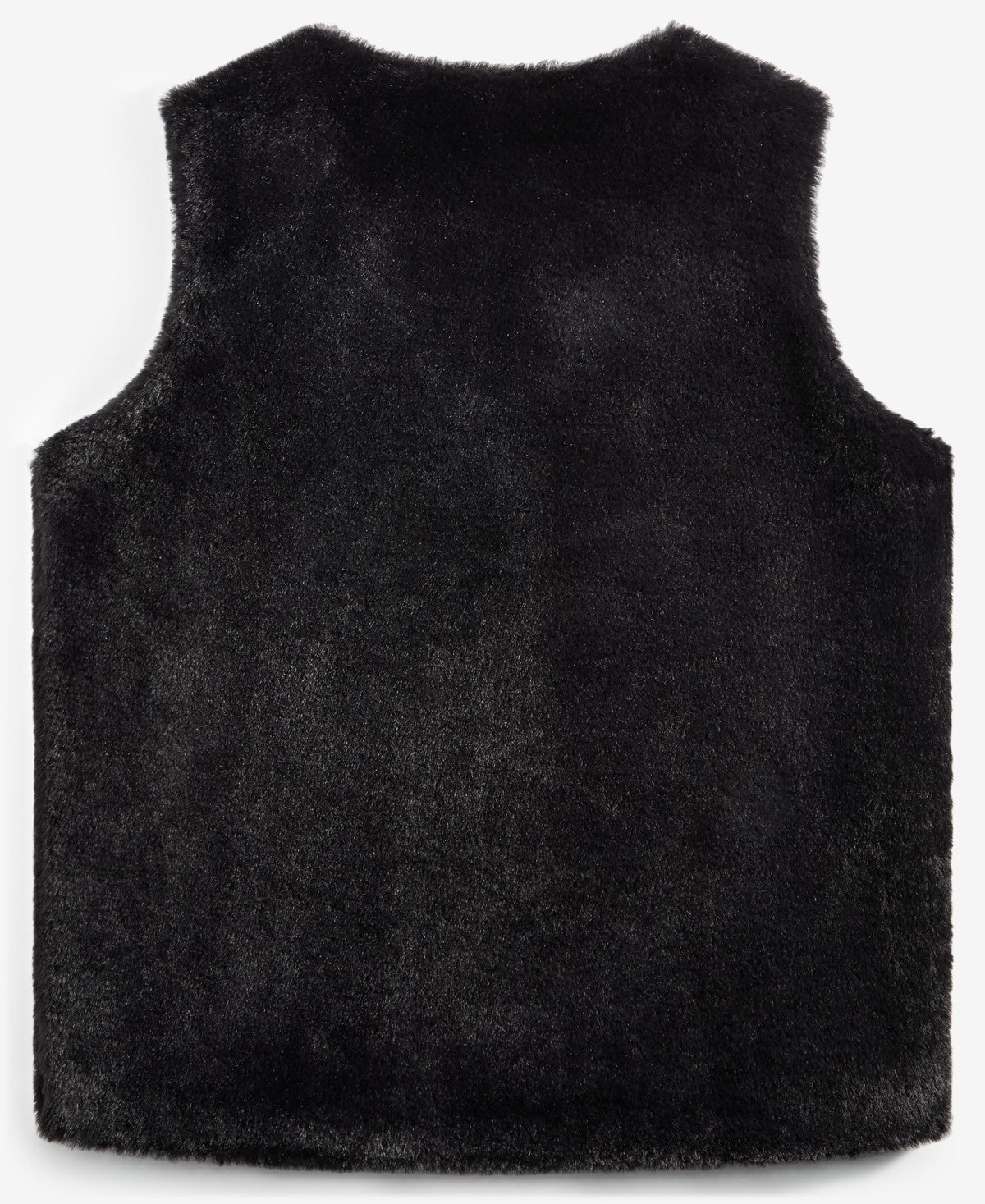 Epic Threads Girls Faux-Fur V-Neck Vest, Size S - Black