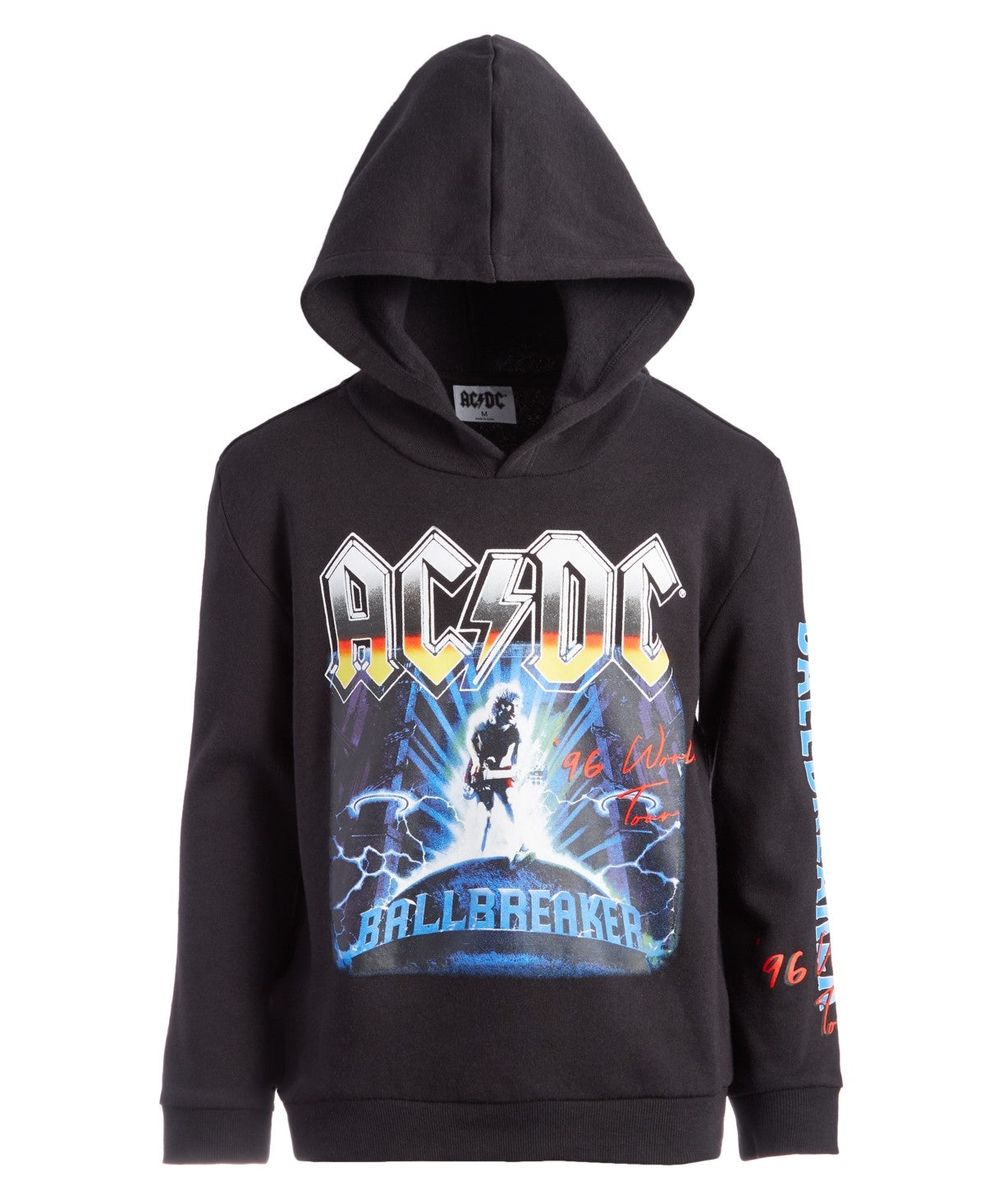 Grayson Threads boys AC/DC Graphic Hoodie Black, Size M