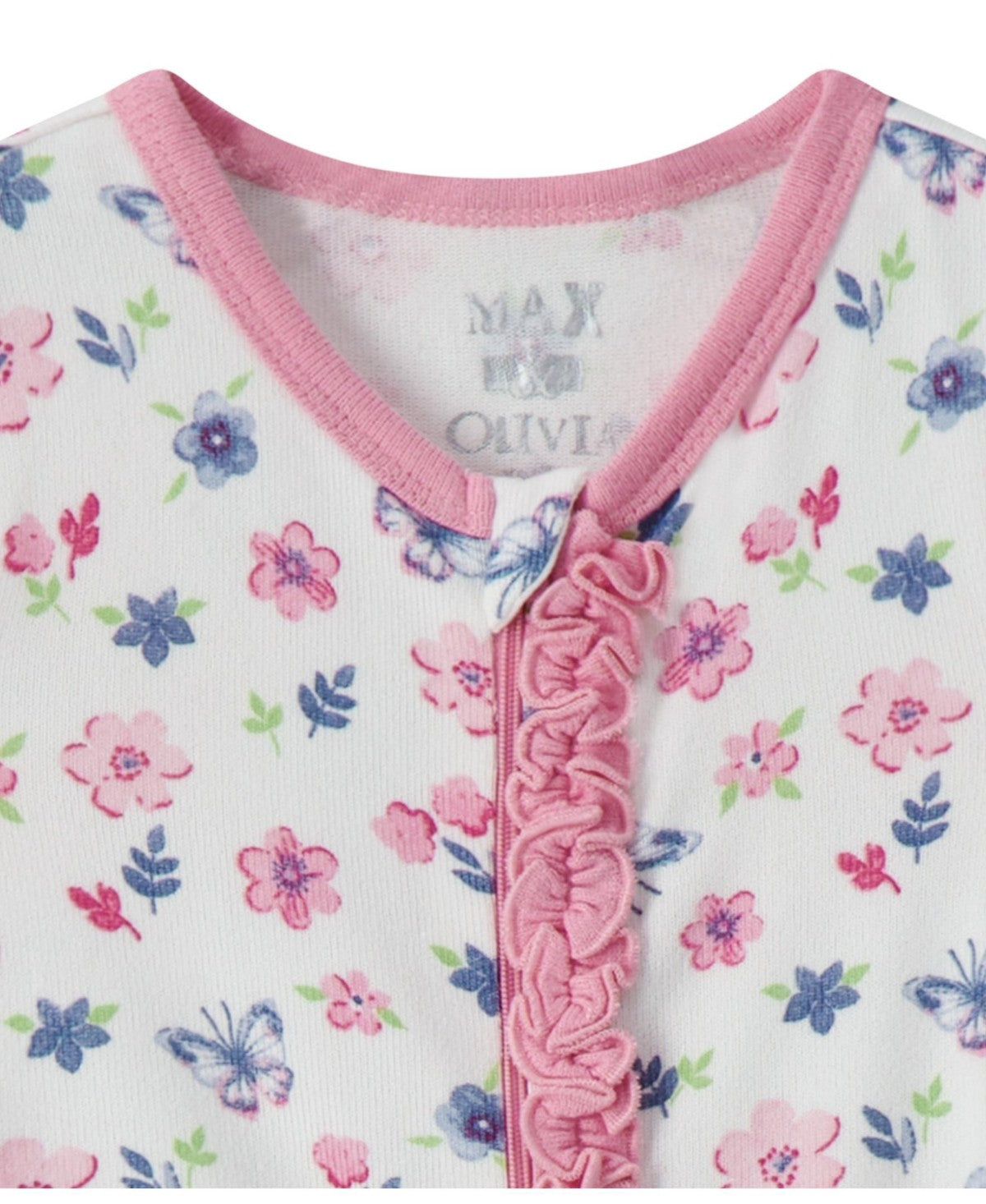 Max & Olivia Baby Girls 2-Piece Pajama Set, 24 Months