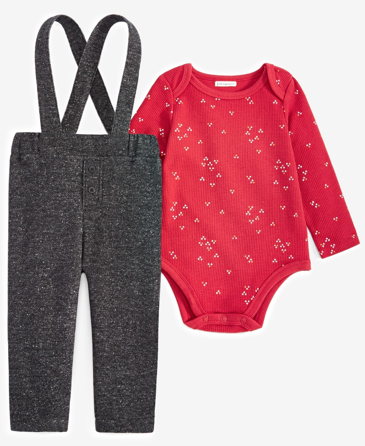 First Impressions Baby Boys Bodysuit & Overalls Set, 0-3 Months