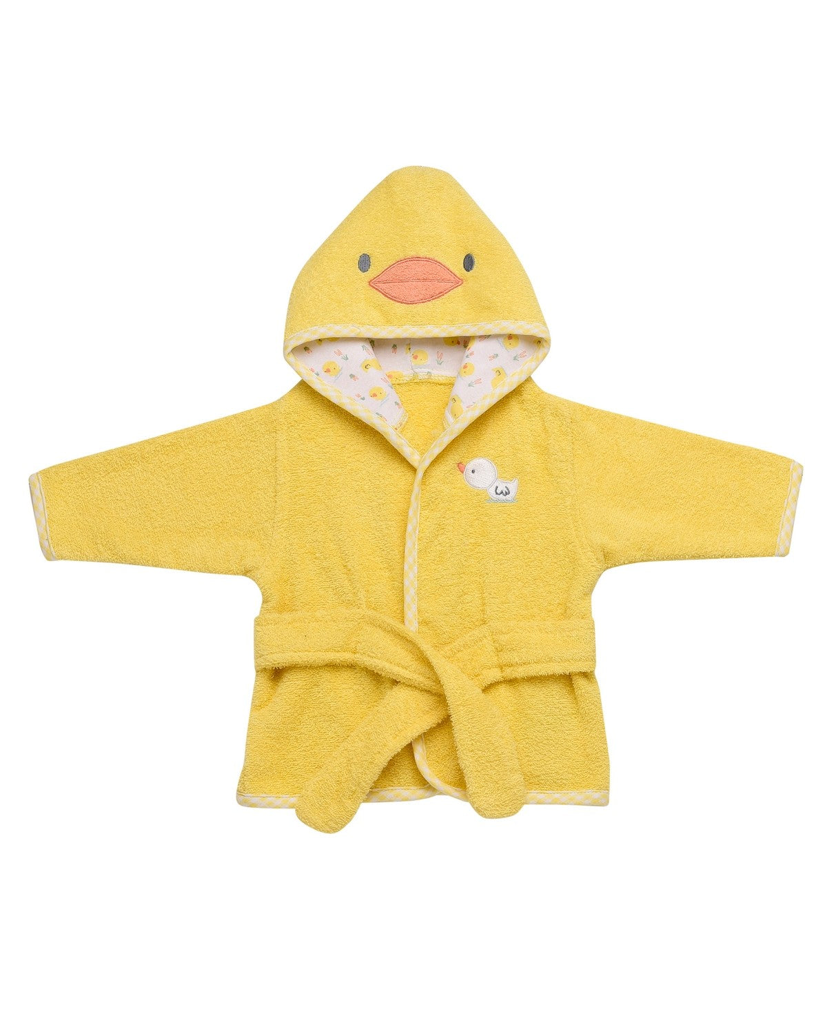 Little Me Baby boys Cotton Hooded Bath Robe 0-9 Months Yellow