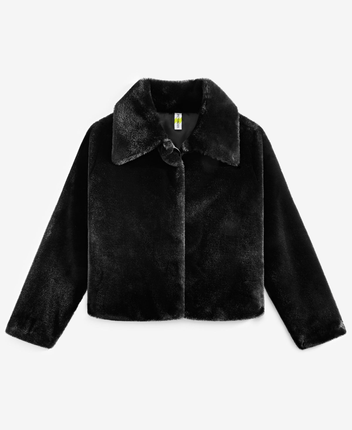 Epic Threads Girls Faux-Fur Jacket 4T - Deep Black