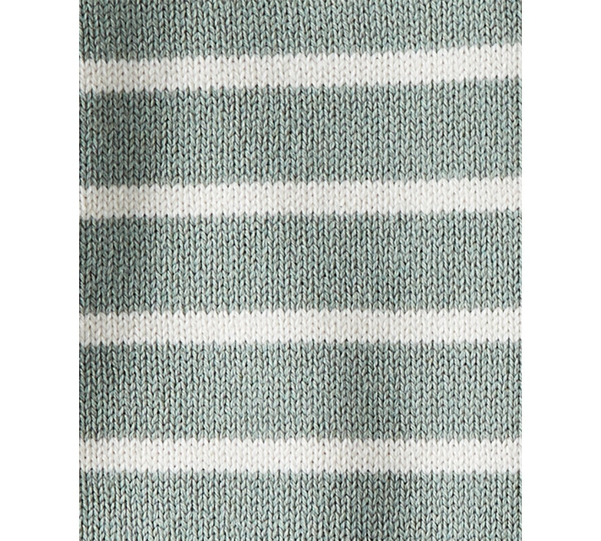 Carter's Organic Striped Jumpsuit, 6M Green Stripe boys