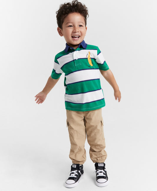 Epic Threads Toddler Boys Rugby Polo Shirt 3T - Medieval Blue