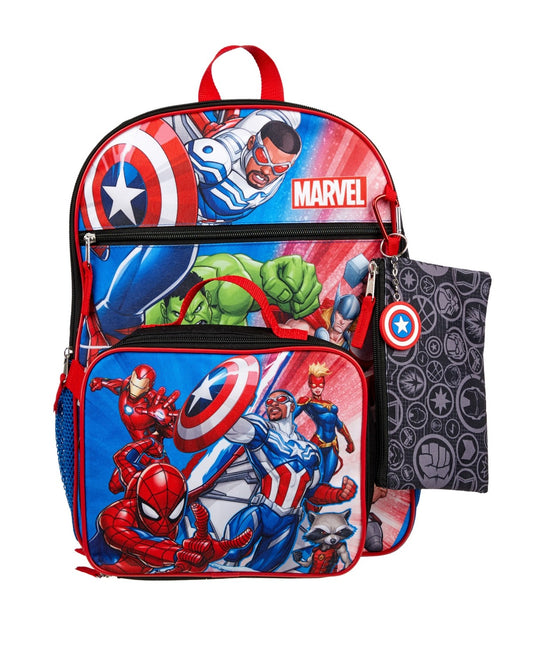 Avengers 5 Pc Backpack Set for Boys - One Size