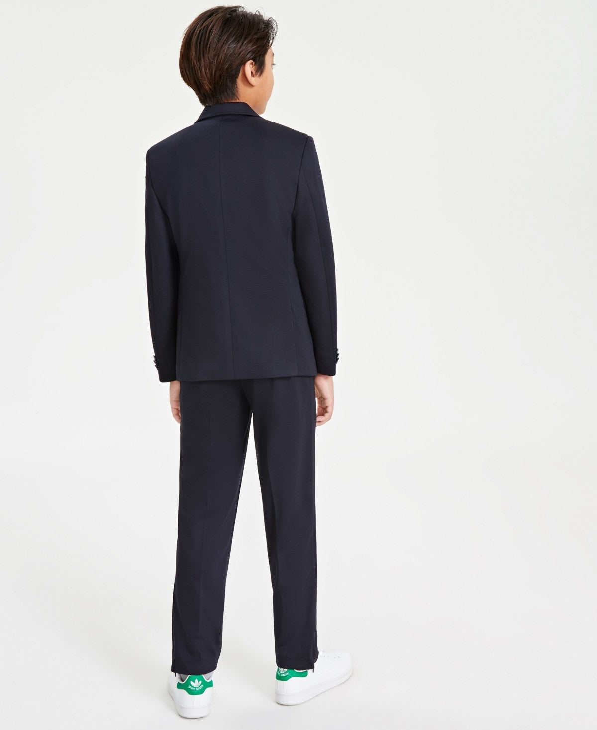 Michael Kors Boys Navy Knit Stretch Suit Jacket 8R