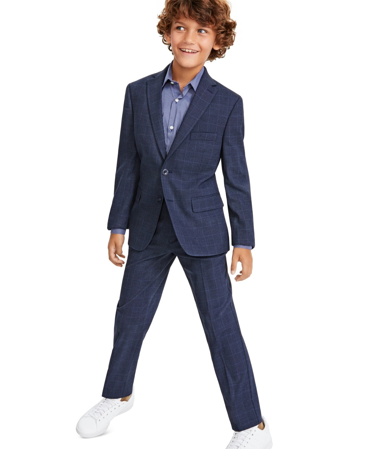 Michael Kors Boys Navy Classic-Fit Suit 14R 2-Piece